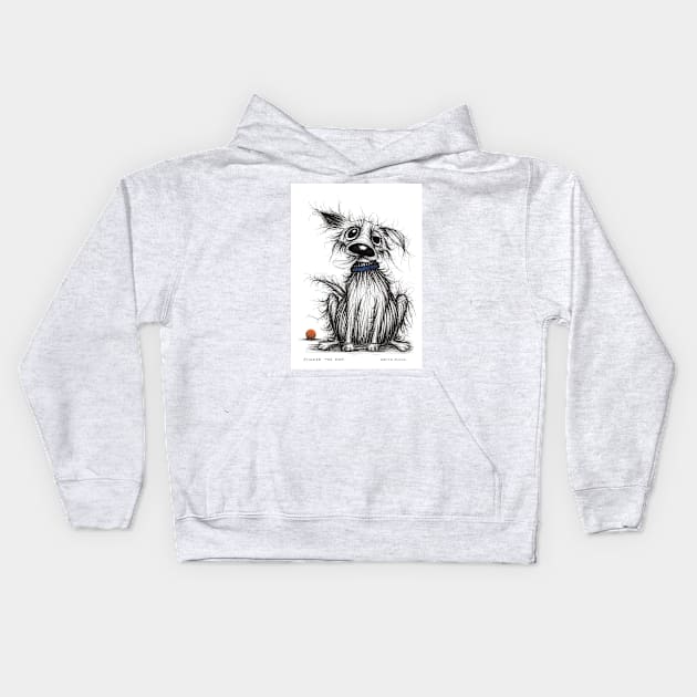 Stinker the dog Kids Hoodie by Keith Mills